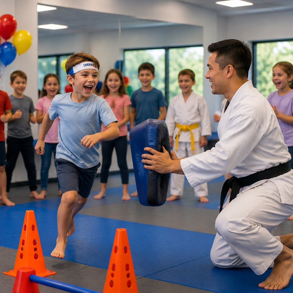The Birthday students training during class at Master Curry Karate Jujutsu Ryu in Staten Island