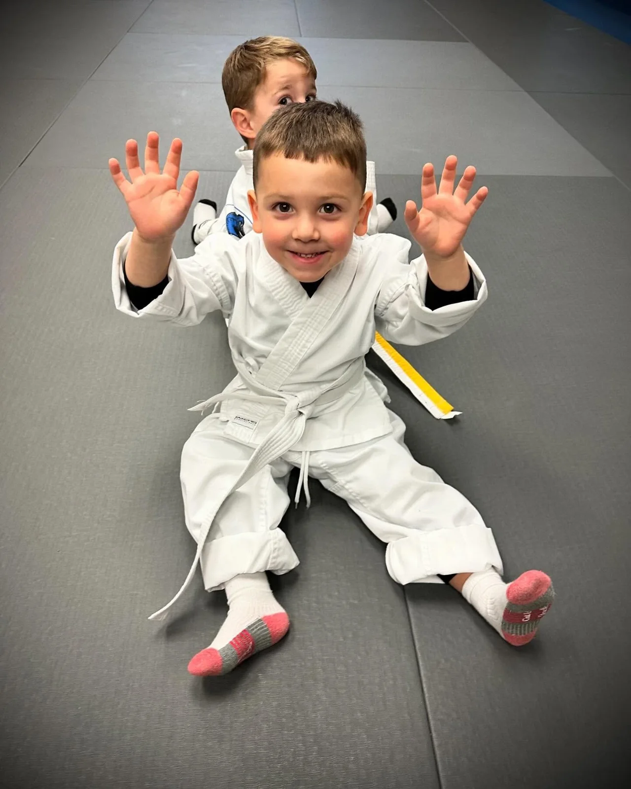 Is Your Preschooler students training during class at Master Curry Karate Jujutsu Ryu in Staten Island